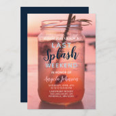 Ontspannen meer en metselwerk pot Bachelorette-wee Kaart (Voorkant / Achterkant)