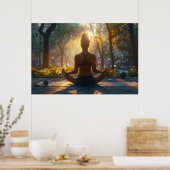 Ontspannen met yoga poster (Keuken)