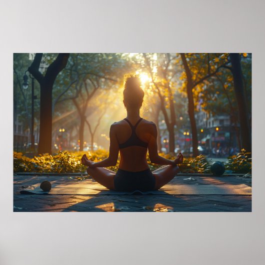 Ontspannen met yoga poster (Voorkant)