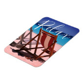 ontspannen | Motivatie strand, oceaanmagneet Magneet (Linkerzijde)