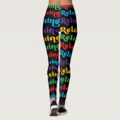 Ontspannen, Multi-color, Retro Leggings (Achterkant)