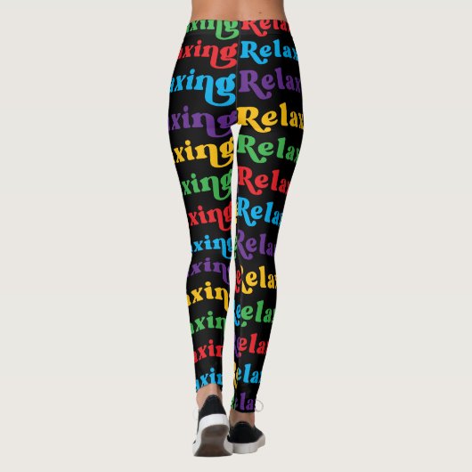Ontspannen, Multi-color, Retro Leggings (Achterkant)