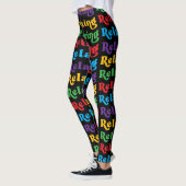 Ontspannen, Multi-color, Retro Leggings (Links)