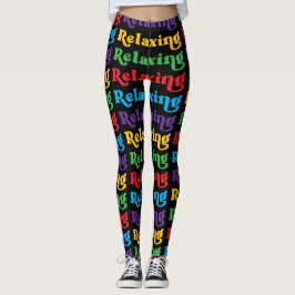 Ontspannen, Multi-color, Retro Leggings