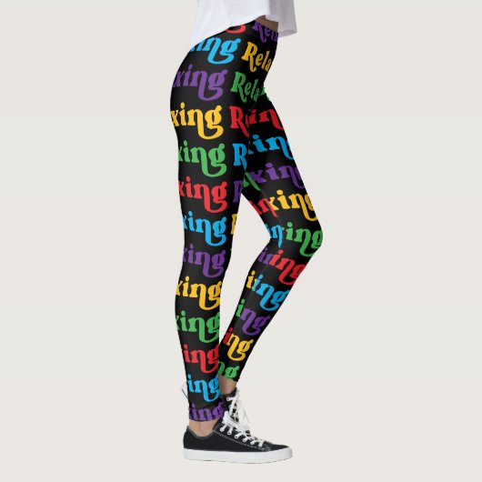 Ontspannen, Multi-color, Retro Leggings (Rechts)