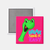ONTSPANNEN NEEM HET GEMAKKELIJK magneet TORTEL (Voorkant / Achterkant)