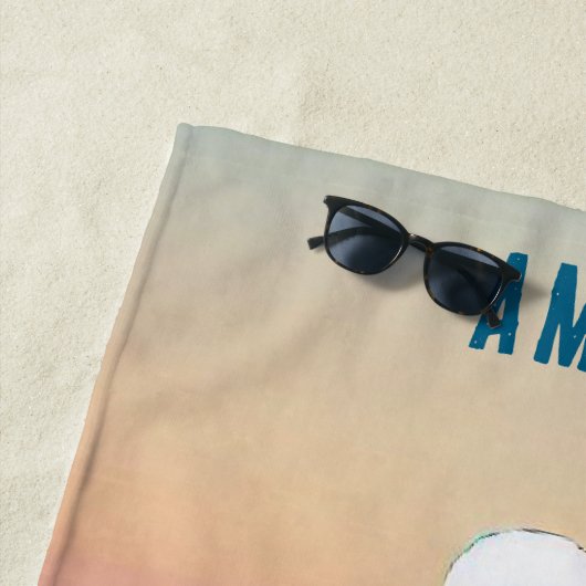 Ontspannen oceaan en zonsopgang strandlaken (In situ)