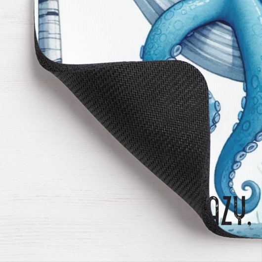 Ontspannen octopus Muismat (Hoek)