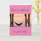 "ONTSPANNEN" OF "VIEREN" MAAK JEZELF GELUKKIG KAART (Gele Bloem)