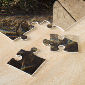 Ontspannen op de veranda in de Bossen op een Legpuzzel (Zijkant)