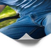 Ontspannen op een Park Bench Poster (Hoek)