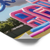 Ontspannen Opblaasbaar Kasteel Hemel Poster (Hoek)