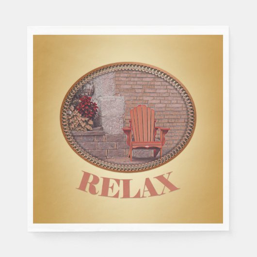 Ontspannen - Papieren servet (Voorkant)