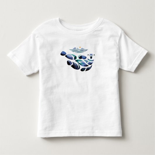 Ontspannen polair Beer Kinder Shirts (Voorkant)