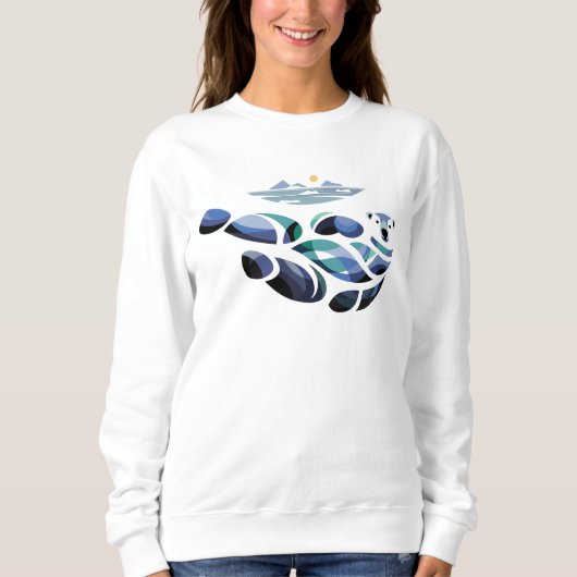 Ontspannen polair Beer Trui (Voorkant)