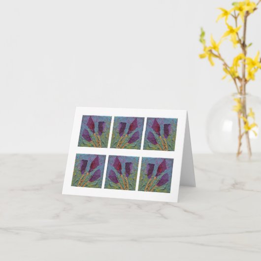 Ontspannen Purples Kaart (Gele Bloem)