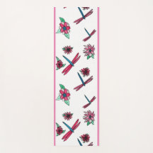 Ontspannen Roze Dragonflies Yoga Mat