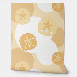 Ontspannen Sand Dollar Beach House Pattern Behang