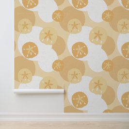 Ontspannen Sand Dollar Beach House Pattern Behang