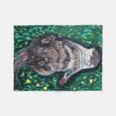 Ontspannen schilderij van rivierotter fleece deken (Voorkant (Horizontaal))