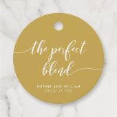Ontspannen Script Perfecte Mix Custom Kleur Trouwe Bedankjes Labels (Voorkant)