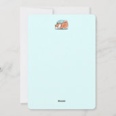 Ontspannen Shiba Inu Art: gewoon een Shiba die laa Feestdagenkaart (Achterkant)