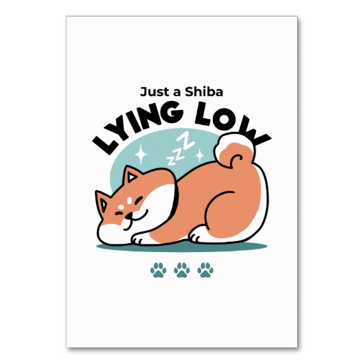 Ontspannen Shiba Inu Art: gewoon een Shiba die laa Kaart (Voorkant)