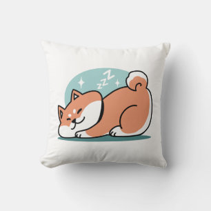 Ontspannen Shiba Inu Art: gewoon een Shiba die laa Kussen