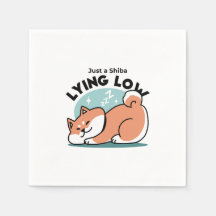 Ontspannen Shiba Inu Art: gewoon een Shiba die laa