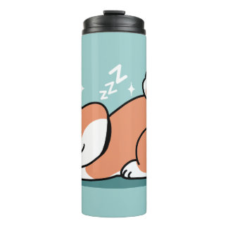 Ontspannen Shiba Inu Art: gewoon een Shiba die laa Thermosbeker