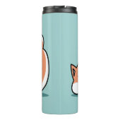 Ontspannen Shiba Inu Art: gewoon een Shiba die laa Thermosbeker (Achterkant)