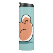 Ontspannen Shiba Inu Art: gewoon een Shiba die laa Thermosbeker (Geroteerd rechts)