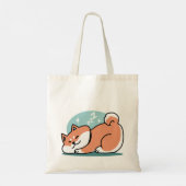 Ontspannen Shiba Inu Art: gewoon een Shiba die laa Tote Bag (Achterkant)