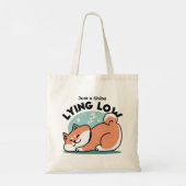 Ontspannen Shiba Inu Art: gewoon een Shiba die laa Tote Bag (Achterkant)