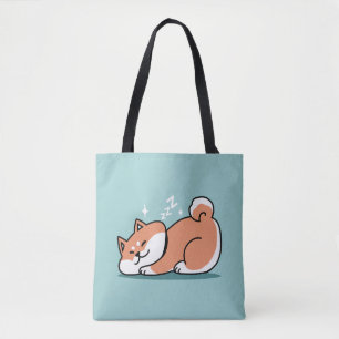 Ontspannen Shiba Inu Art: gewoon een Shiba die laa Tote Bag