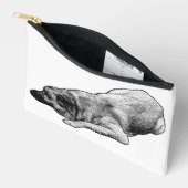 Ontspannen Stippen Hond Deelt Zachte Festive Chic Etui (Open)