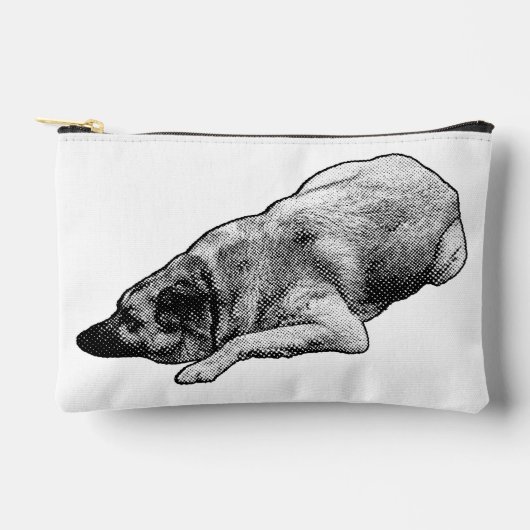 Ontspannen Stippen Hond Deelt Zachte Festive Chic Etui (Voorkant)