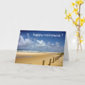 Ontspannen strand pensioen kaart (Gele Bloem)
