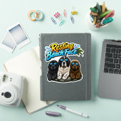 Ontspannen strandgezicht sticker (iPad Cover)