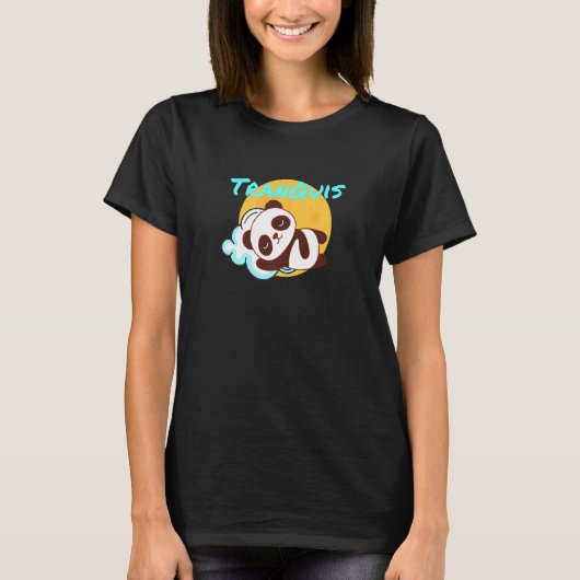 Ontspannen Tranquis Of Tranquilo Panda Beer T-shirt (Voorkant)