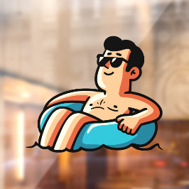 Ontspannen, vernieuwen en opnieuw focussen raamsticker