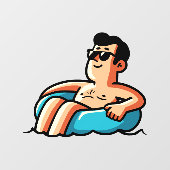 Ontspannen, vernieuwen en opnieuw focussen raamsticker (Vel)