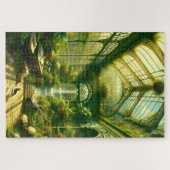 Ontspannen Waterval Greenhouse  Natuur Scene Legpuzzel (Horizontaal)
