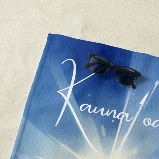 Ontspannen Waterverf Strandstoel & Unbrella Coasta Strandlaken (In situ)