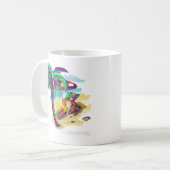 Ontspannen Zomer Beer op Tropical Beach Koffiemok (Voorkant links)