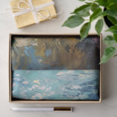 Ontspannen zwemmende zeeschildpad decoupage tissuepapier (Geschenk)
