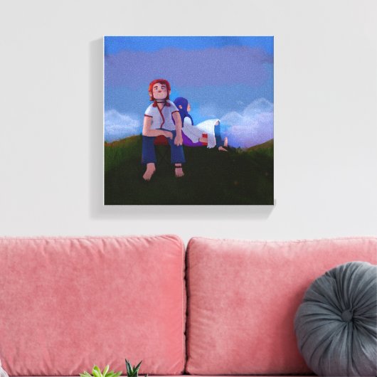 Ontspannend Canvas Afdruk (Insitu (Woonkamer))