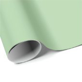 Ontspannend Groen Lentekleur en Zomertrendkleur Cadeaupapier (Rol Hoek)