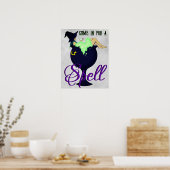 Ontspannend ketelbad poster (Keuken)