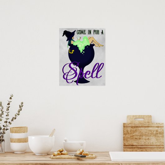 Ontspannend ketelbad poster (Keuken)